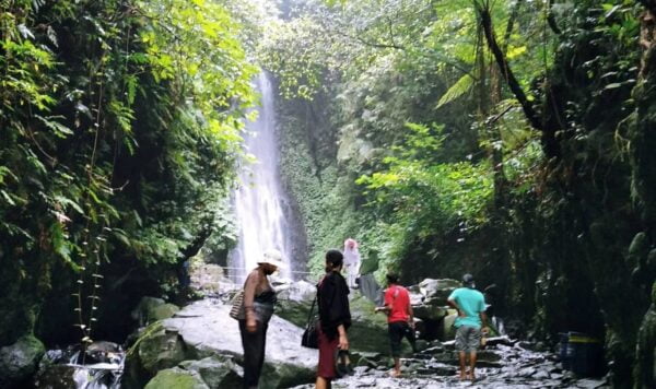 Wisata alam Srambang Park, segarnya air terjun dan rindangnya pepohonan hutan jati