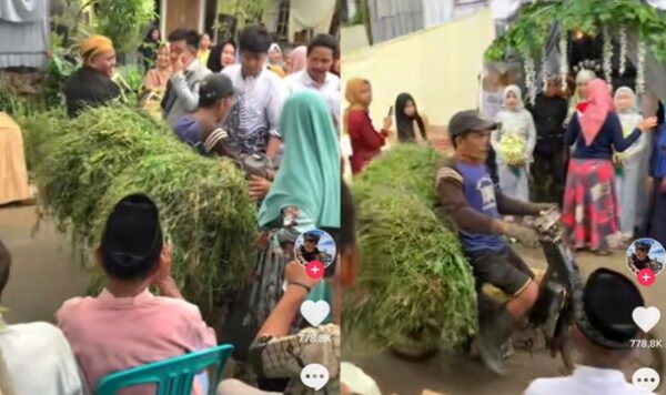 Viral pemotor terobos resepsi pernikahan, salah siapa nih?
