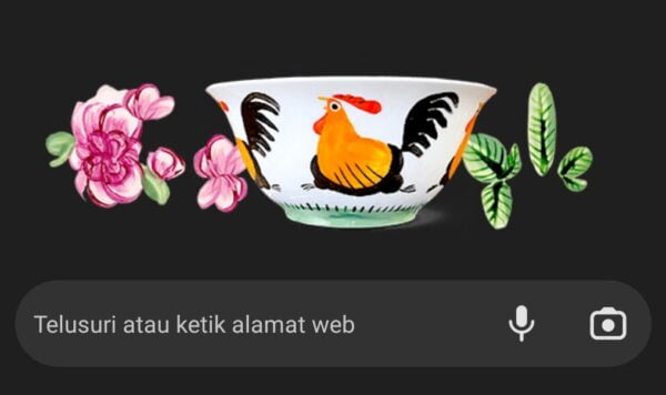 Google tampilkan doodle Mangkuk Ayam Jago, Ini artinya