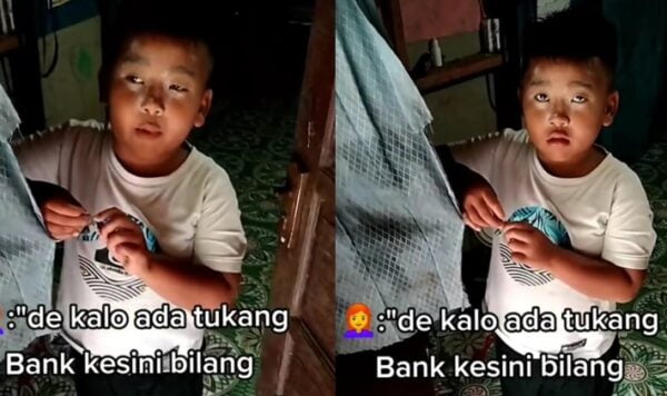 Aksi Bocah Sembunyikan Ibunya saat Ditagih Utang, Endingnya Bikin Ngakak