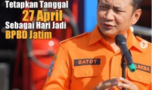 Hari Jadi BPBD Jatim Ditetapkan 27 April