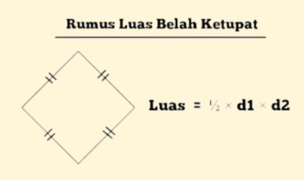 Rumus Belah Ketupat dan Contoh Soal Lengkapnya