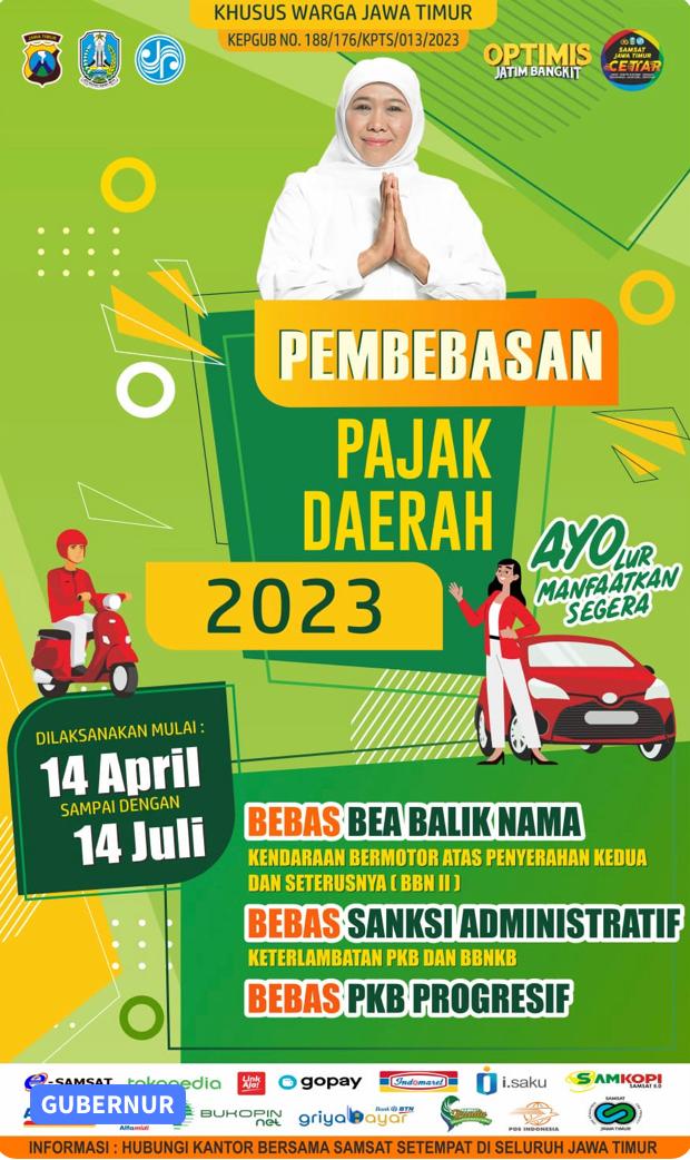 Kabar Baik, Gubernur Khofifah Menerapkan Pemutihan Pajak Mobil Selama 120 Hari