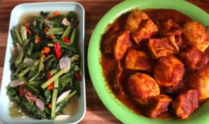 Video Resep Tahu Telur Sambel Balado dan Tumis Sawi Hijau