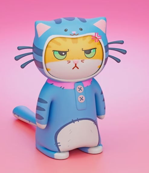 Gambar Kucing Kartun Lucu dan Menggemaskan yang Bikin Kamu Gemes