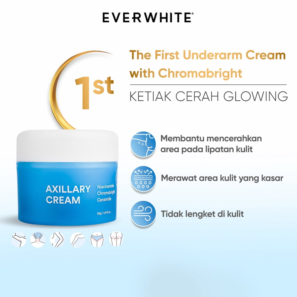 Nature Everwhite Axillary Cream, Rahasia Cantik di Ketiak yang Menggoda