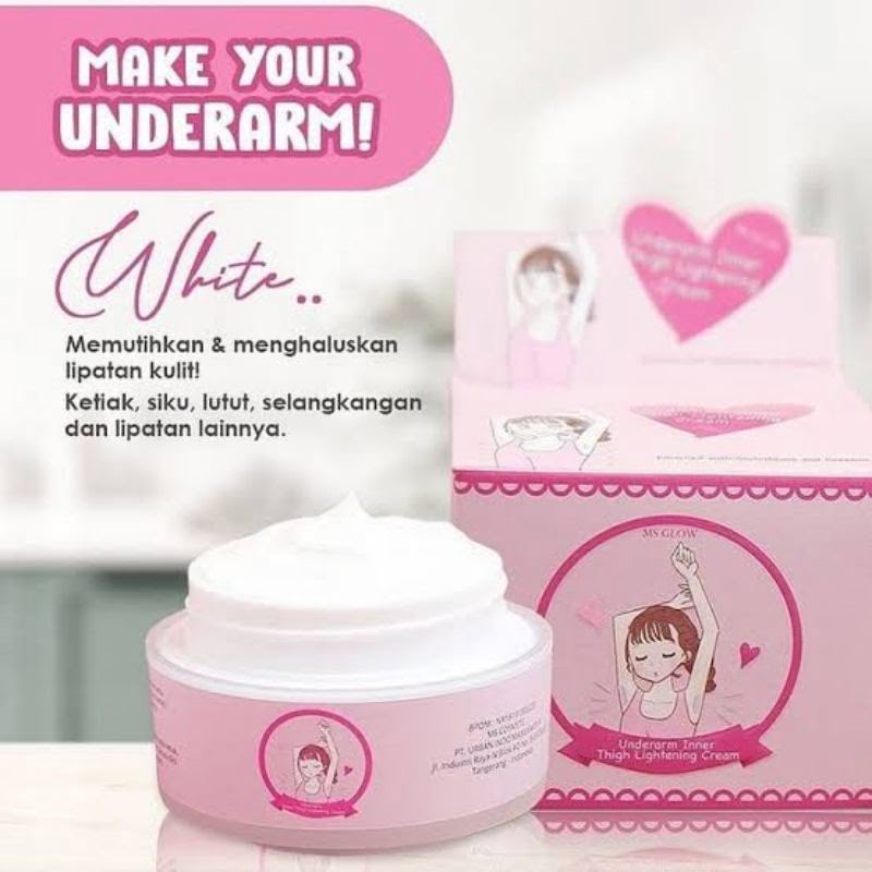 Review MS Glow Underarm Cream Rahasia Kulit Ketiak Cerah dan Sehat