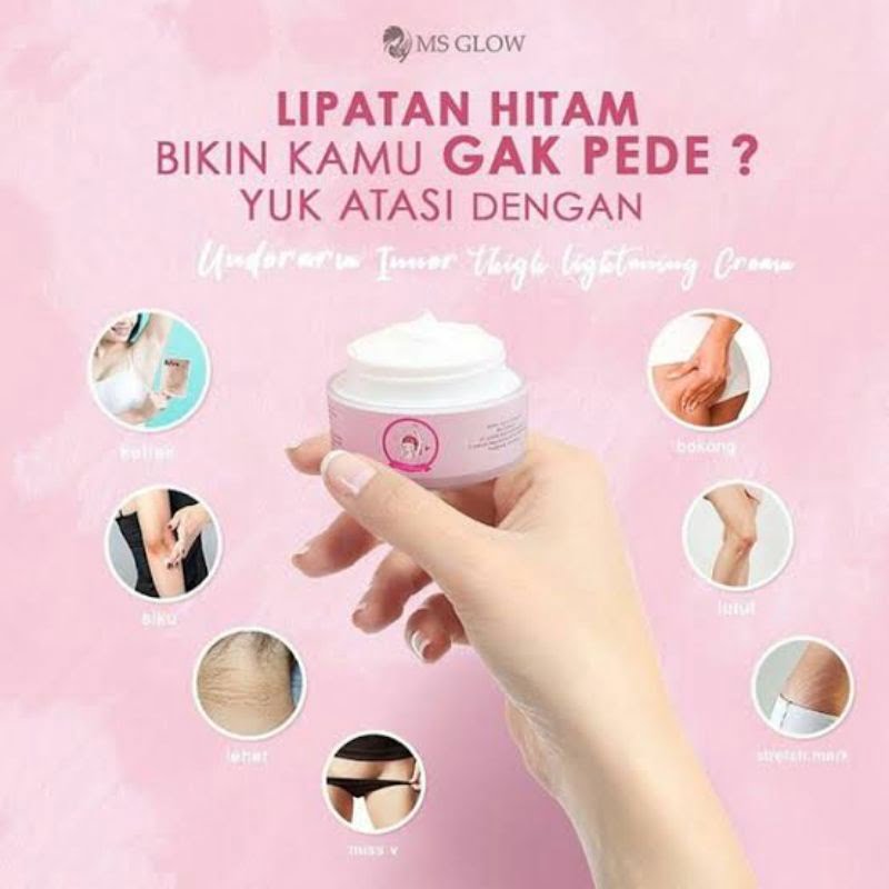 Review MS Glow Underarm Cream Rahasia Kulit Ketiak Cerah dan Sehat