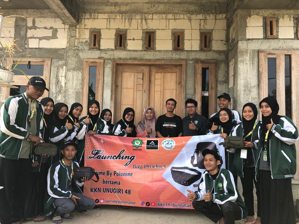 Mahasiswa KKN 48 UNUGIRI Gandeng Produk Tas Lokal Aprime by Polonine Luncurkan Model Tas Terbaru