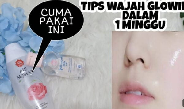 Rahasia Wajah Putih Bersinar Permanen dengan Air Mawar Viva dan Baby Oil! Kulit Jadi Lembut, Kenyal, Cerah, dan Bebas Flek!