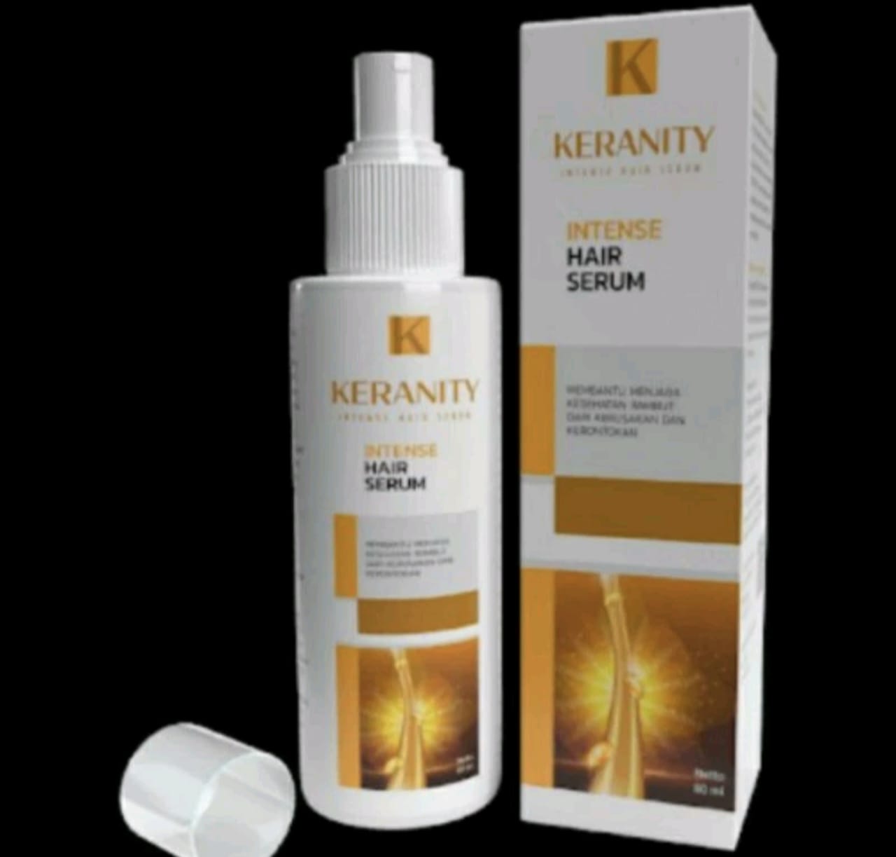 keranity hair serum asli dan palsu