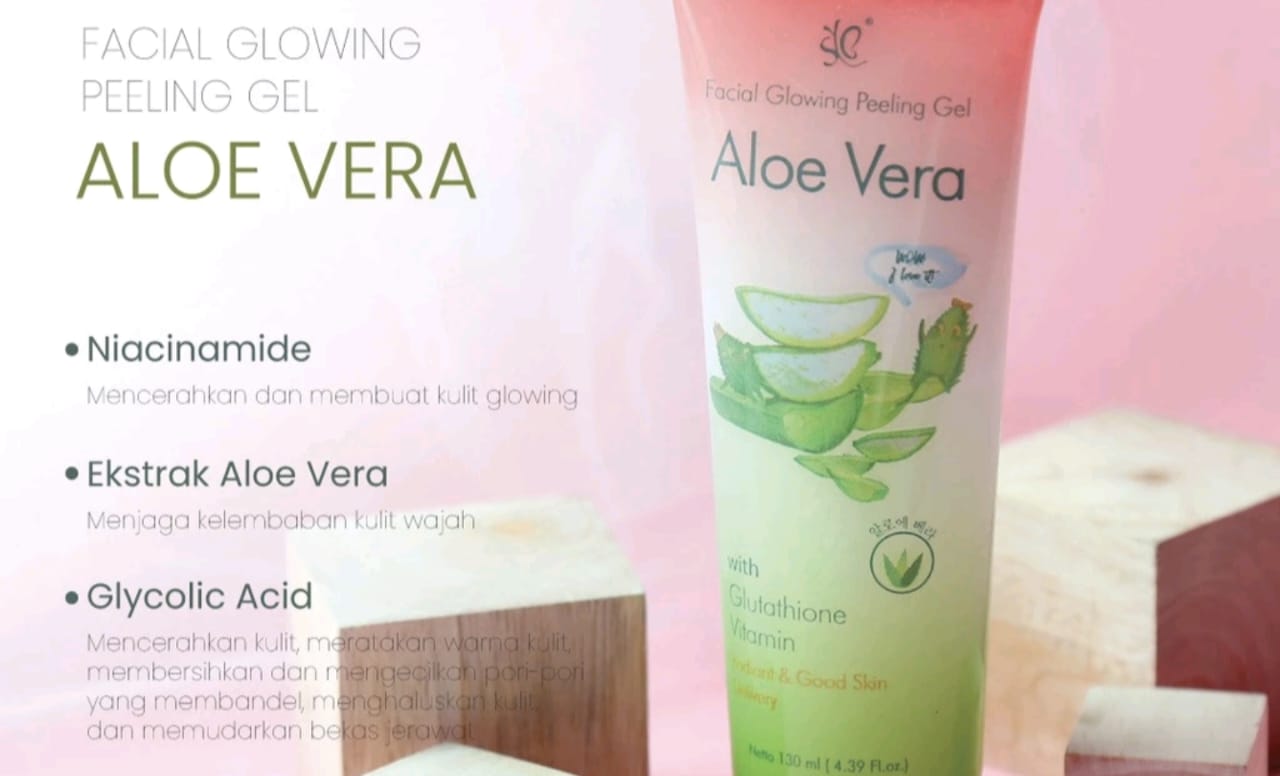 Cara Menggunakan Facial Glowing Peeling Gel Aloe Vera