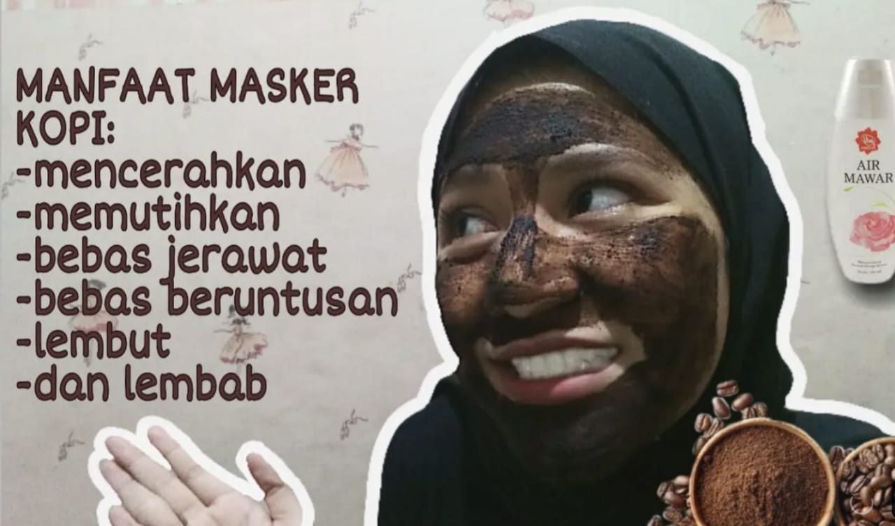 cara membuat masker kopi dan air mawar