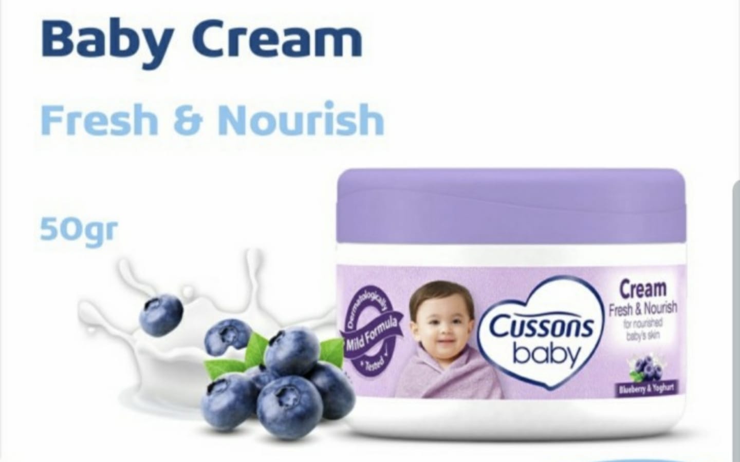Manfaat Cusson Baby Cream Ungu untuk Wajah Bayi
