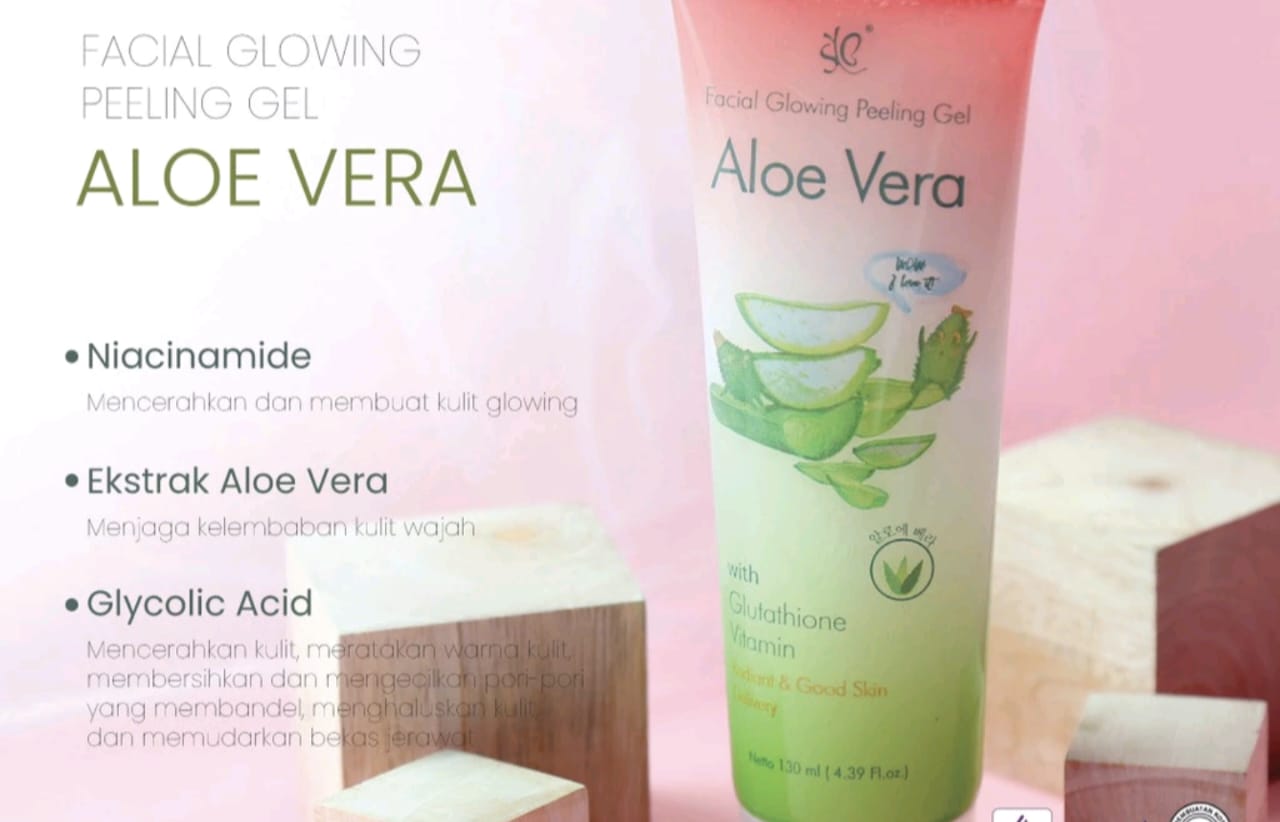 Cara Menggunakan Facial Glowing Peeling Gel Aloe Vera