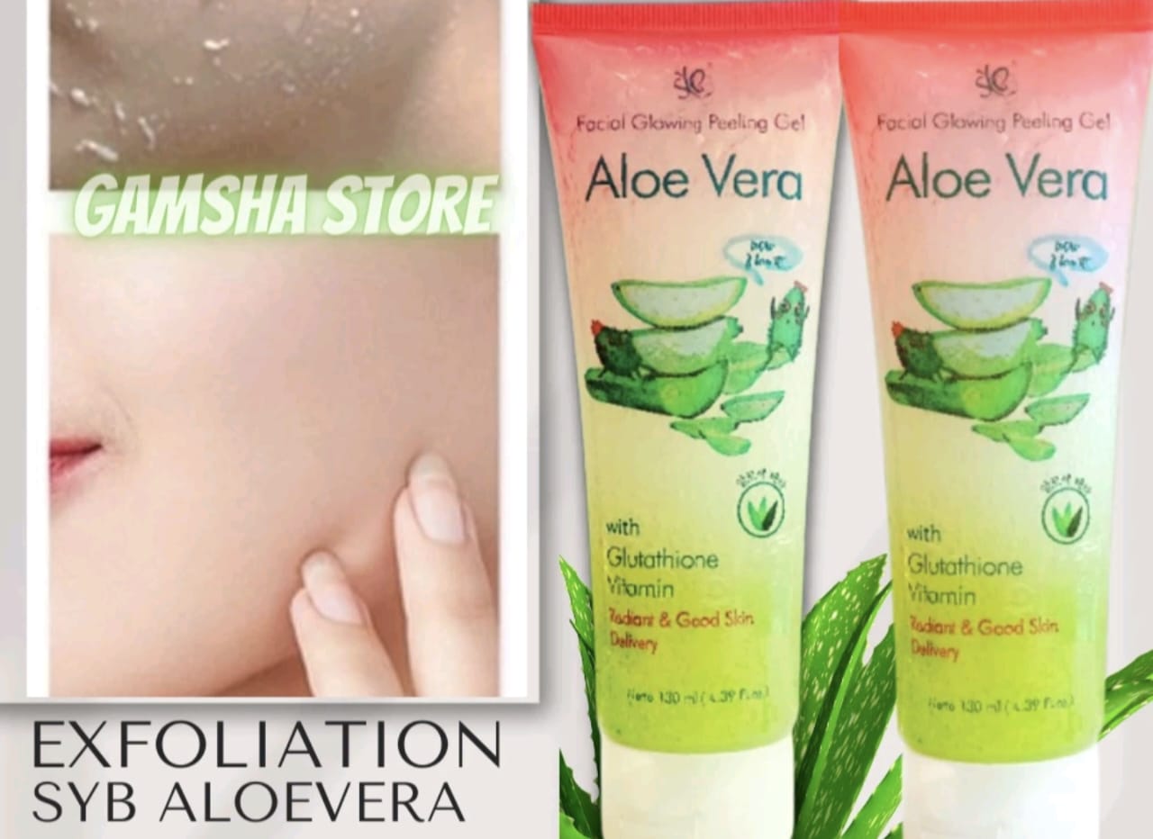 Cara Menggunakan Facial Glowing Peeling Gel Aloe Vera