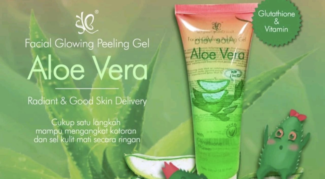 Cara Menggunakan Facial Glowing Peeling Gel Aloe Vera