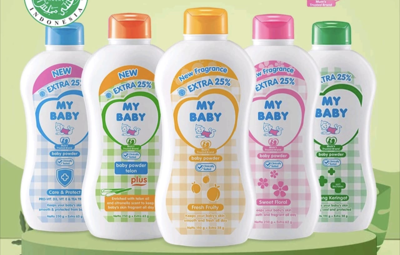 Masker Bedak Bayi dan Air Biasa