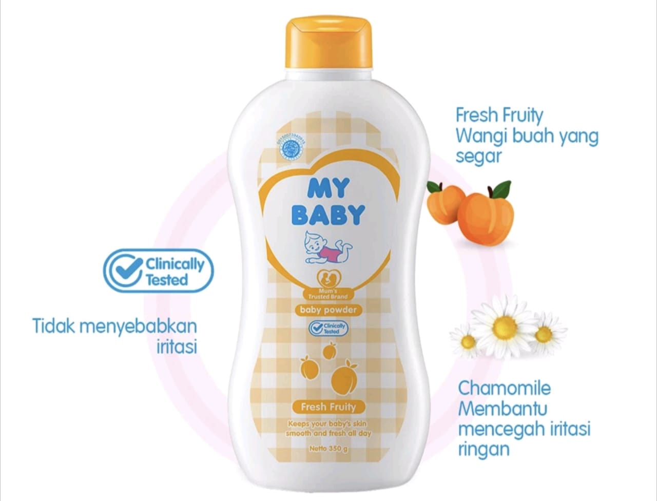 Masker Bedak Bayi dan Air Biasa