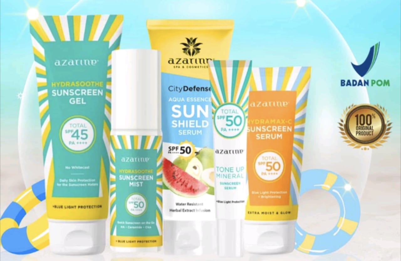 Sunscreen Azarine untuk Kulit Berjerawat