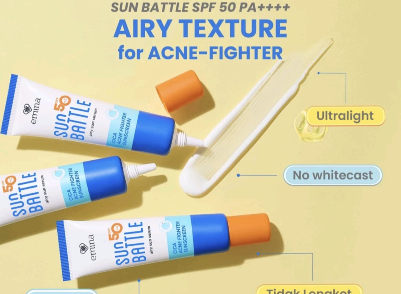 Review Sunscreen Emina untuk Kulit Berminyak dan Berjerawat