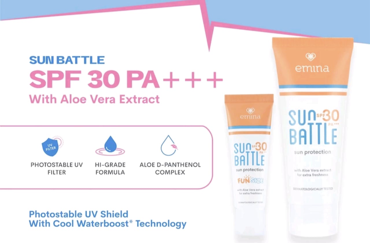 Sunscreen Emina untuk Kulit Kering