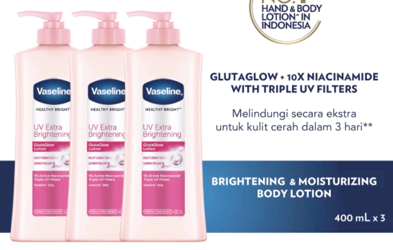 Handbody Vaseline untuk Kulit Kering dan Memutihkan