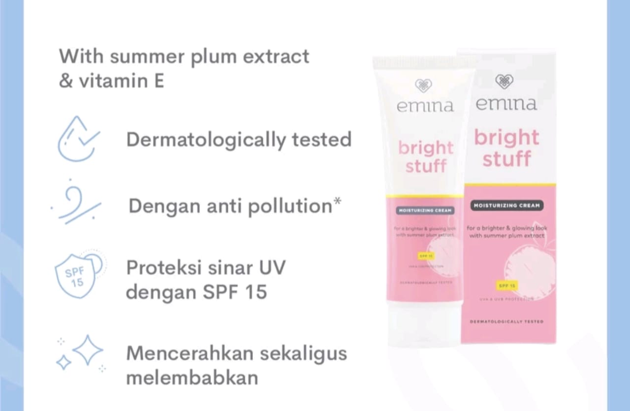 Emina Bright Stuff Moisturizing Cream untuk Kulit Apa