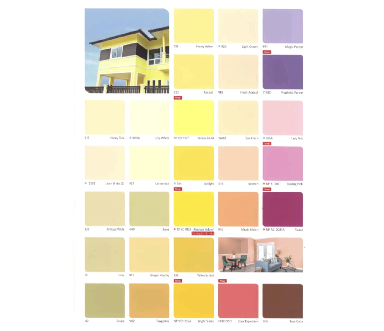 Warna Cat Vinilex Light Cream