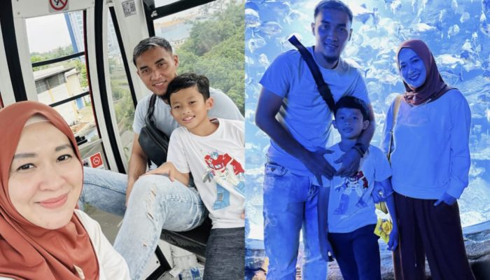 7 Potret Okie Agustina dan Gunawan Liburan Bareng Anak, Kompak Meski Sudah Bercerai