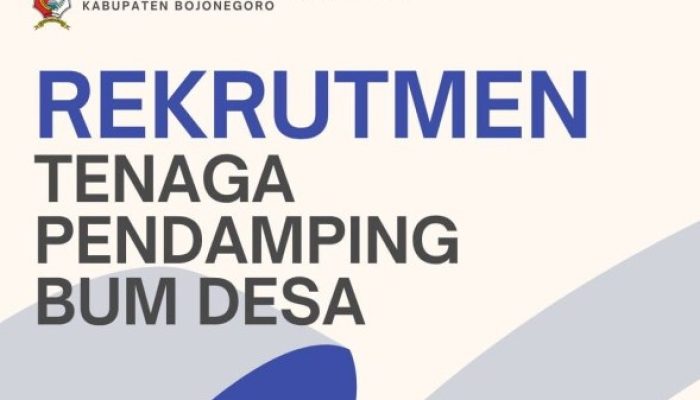 Lowongan Tenaga Pendamping BUM Desa di Bojonegoro, Daftar Segera