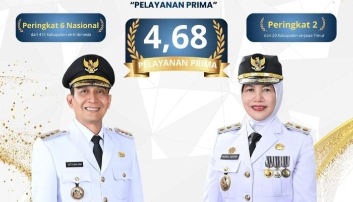 Indeks Pelayanan Publik Bojonegoro 2026 Nomor 6 Nasional