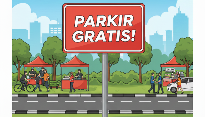 Kendaraan Plat Bojonegoro Parkir Gratis di CFD, Dishub Tindak Tegas Jukir Liar