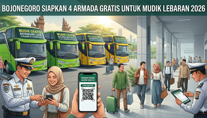 Bojonegoro Siapkan 4 Armada Gratis untuk Mudik Lebaran 2026