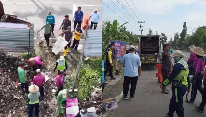Aksi Nyata, DLH Bojonegoro Bersihkan Tumpukan Sampah di Lahan Kosong
